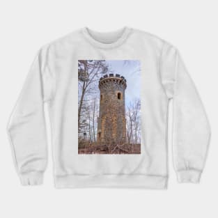 Resin; low mountain range; Forest; Steinberg Tower; Imperial Tower; Tower; observation tower Crewneck Sweatshirt